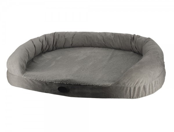 60786 NOBBY Comfort mat oval with edge "NATA" grey L x B x H: 105 x 75 x 25 cm -  - PetsOffice