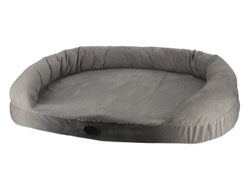 60787 NOBBY Comfort mat oval with edge "NATA" grey L x B x H: 120 x 82 x 25 cm -  - PetsOffice
