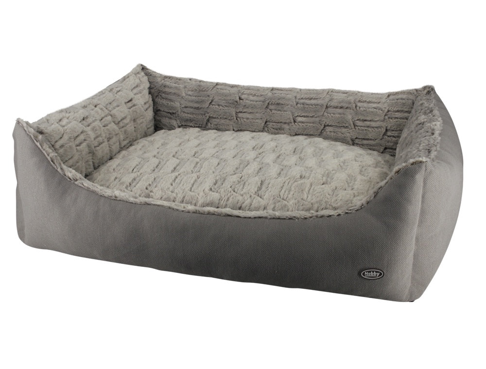 60800 NOBBY Comfort bed square "RIWU" taupe L x B x H: 80 x 70 x23 cm -  - PetsOffice
