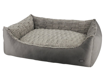 60800 NOBBY Comfort bed square "RIWU" taupe L x B x H: 80 x 70 x23 cm -  - PetsOffice