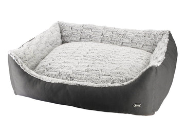 60805 NOBBY Comfort bed square "RIWU" grey L x B x H: 120 x 95 x 26 cm -  - PetsOffice