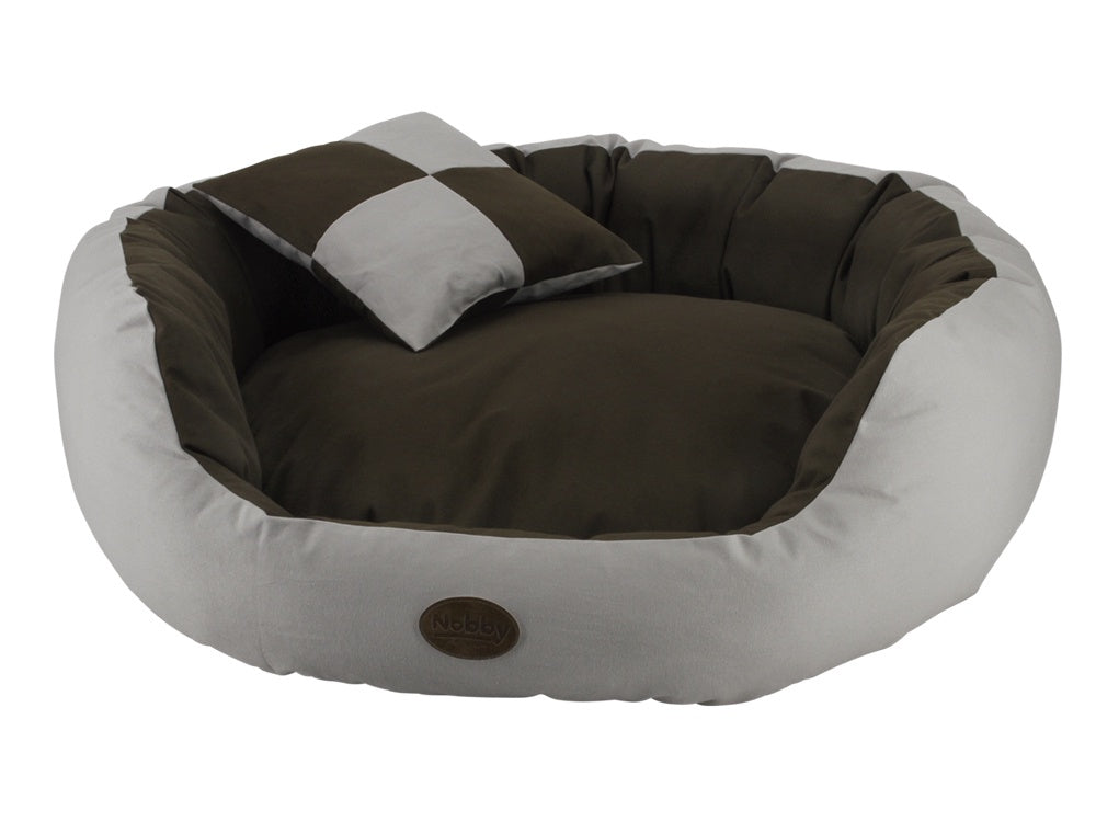 60811 NOBBY Donut with entrance "LOBO" grey Ø 60 cm -  - PetsOffice