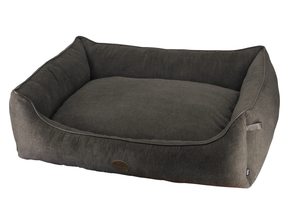 60827 NOBBY Comfort bed square "TANO" brown L x B x H: 100 x 80 x 25 cm -  - PetsOffice