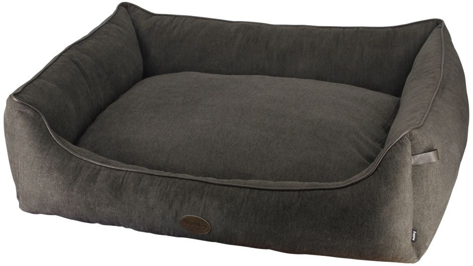 60828 NOBBY Comfort bed square "TANO" brown L x B x H: 120 x 95 x 26 cm -  - PetsOffice