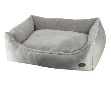 60829 NOBBY Comfort bed square "FEDO" grey L x B x H: 80 x 70 x 23 cm -  - PetsOffice
