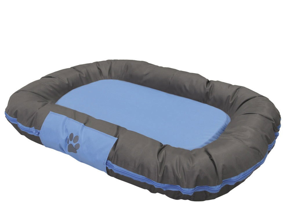60842 NOBBY Cushion Classic "RENO" light blue l x b x h: 92 x 68 x 11 cm -  - PetsOffice