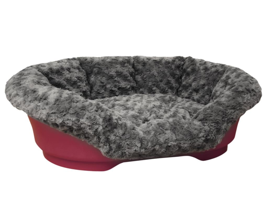 60972-74 NOBBY Cuddly cover for plastic beds dark grey 81 x 54 x 24 cm -  - PetsOffice