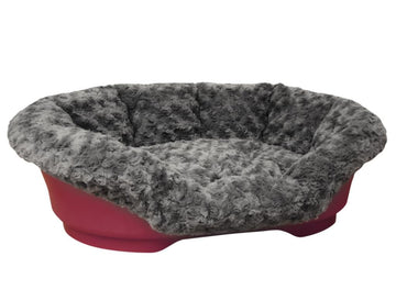 60972-74 NOBBY Cuddly cover for plastic beds dark grey 81 x 54 x 24 cm -  - PetsOffice