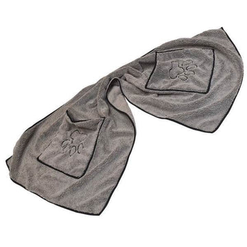 61016 NOBBY Microfiber towel "DRY & CLEAN" grey 100 x 50cm