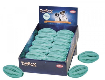61540 NOBBY  Rubber rugby "DENTAL LINE" 11cm -  - PetsOffice