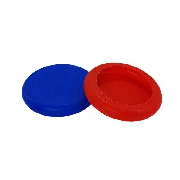 61552 NOBBY Silicone lid for tins red + blue 2 pcs, Ø 9 cm