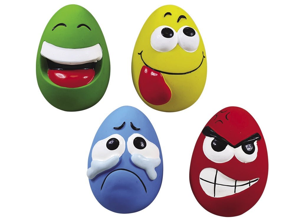 61574 NOBBY Latex "Emotions Eggs" assorted colours 11cm -  - PetsOffice