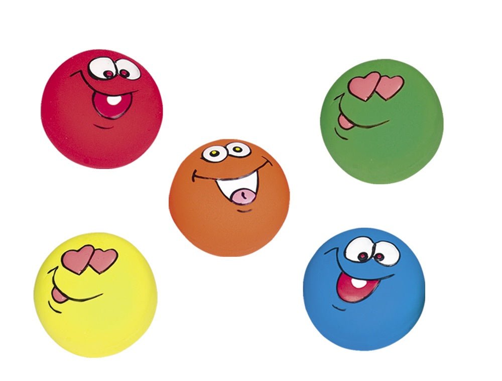 61577 NOBBY Latex "Crazy Faces" assorted colours  Ø 10cm -  - PetsOffice