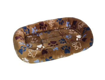 61630 NOBBY Mat with edge oval Classic "LISSI" brown l x w x h: 68 x 48 x 8 cm