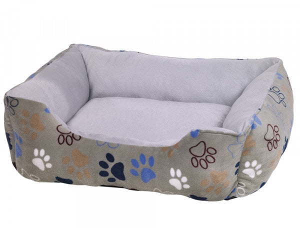 61649 NOBBY Comfort bed square Classic "LISSI" light grey l x w x h: 80 x 70 x 22 cm