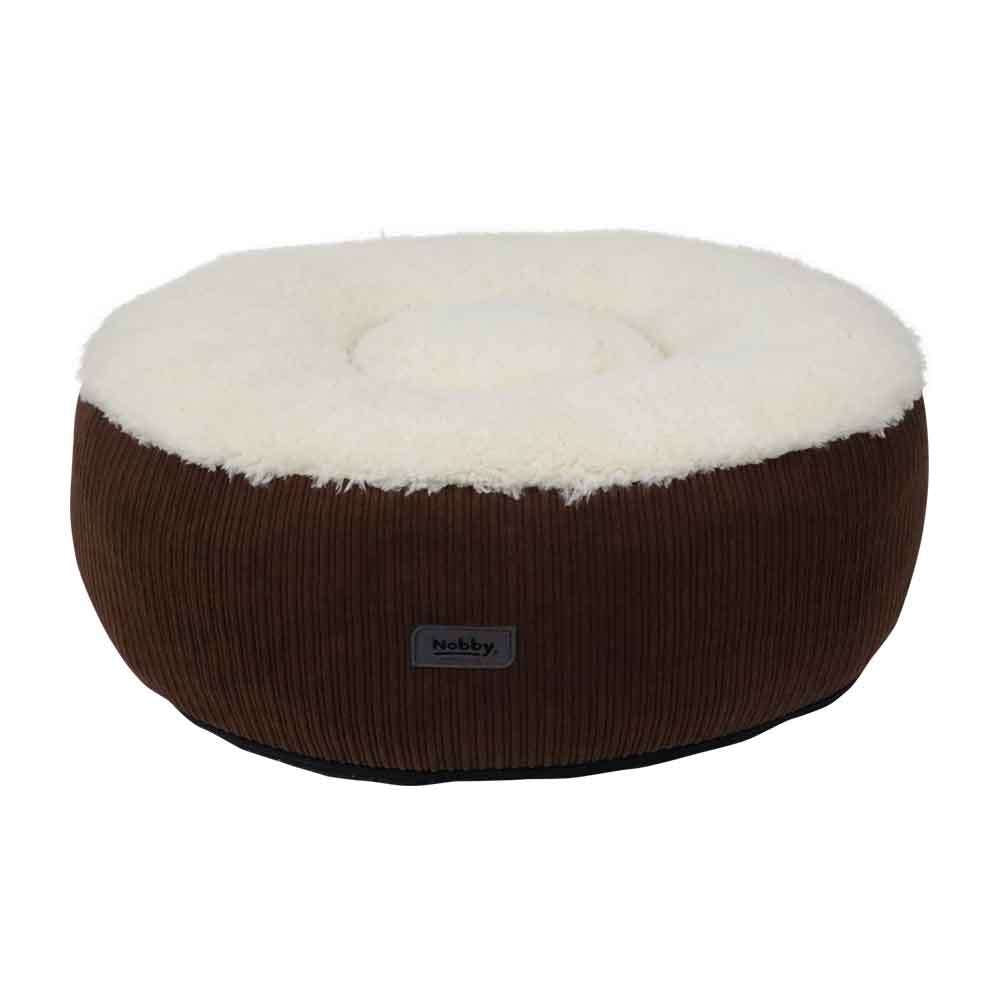 61757 NOBBY Comfort bed donut "KAMBA" brown Ø 50 x 17 cm