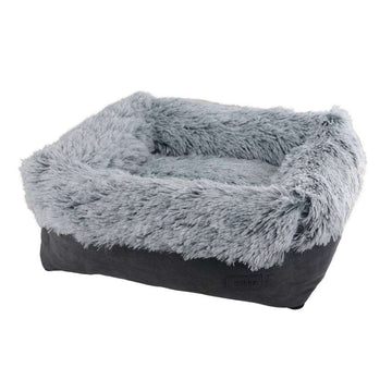 61762 NOBBY Comfort bed square "NURU" grey l x w x h: 80 x 70 x 23 cm