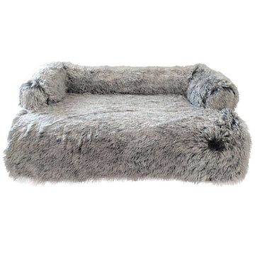 61769 NOBBY Sofa mat square "NURU" grey l x w x h: 91 x 74 x 10 cm