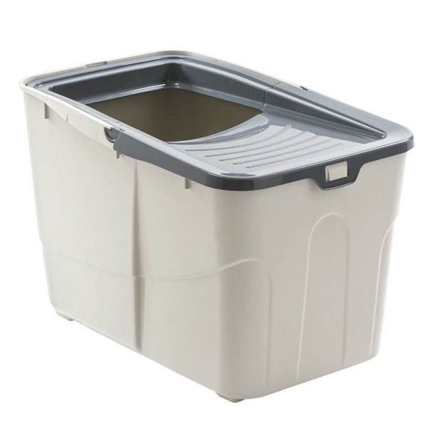 62188 NOBBY Cat toilet "BUXO OPEN" grey 58 x 39 x 38,5 cm -  - PetsOffice