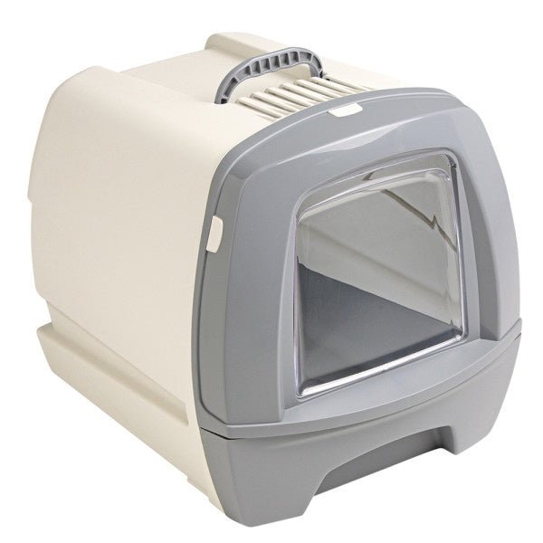 62189 NOBBY Cat toilet "80´s" grey 50 x 40 x 42 cm -  - PetsOffice