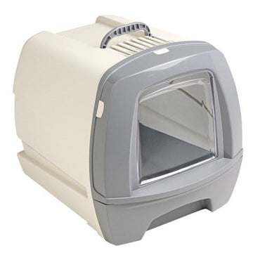 62189 NOBBY Cat toilet "80´s" grey 50 x 40 x 42 cm -  - PetsOffice