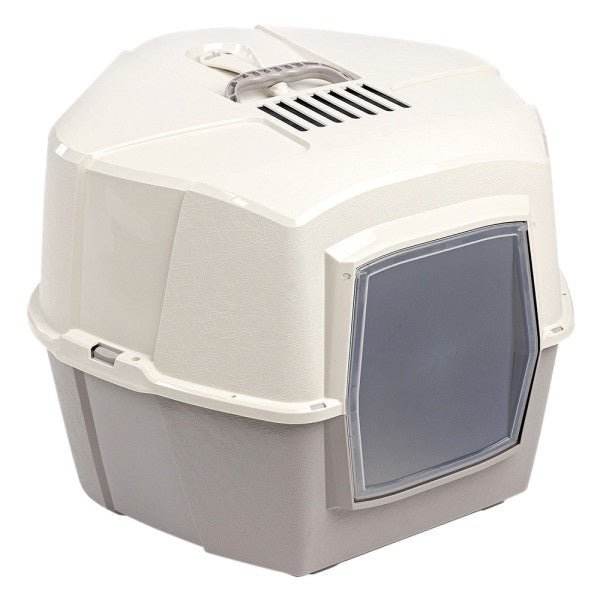 62190 NOBBY Cat toilet "EDGE" grey 52 x 60 x 45 cm -  - PetsOffice