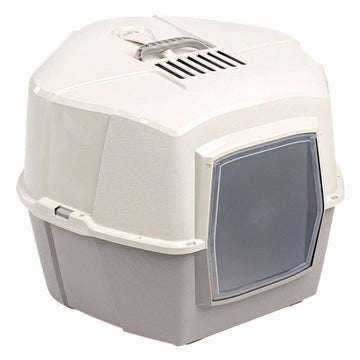 62190 NOBBY Cat toilet "EDGE" grey 52 x 60 x 45 cm -  - PetsOffice