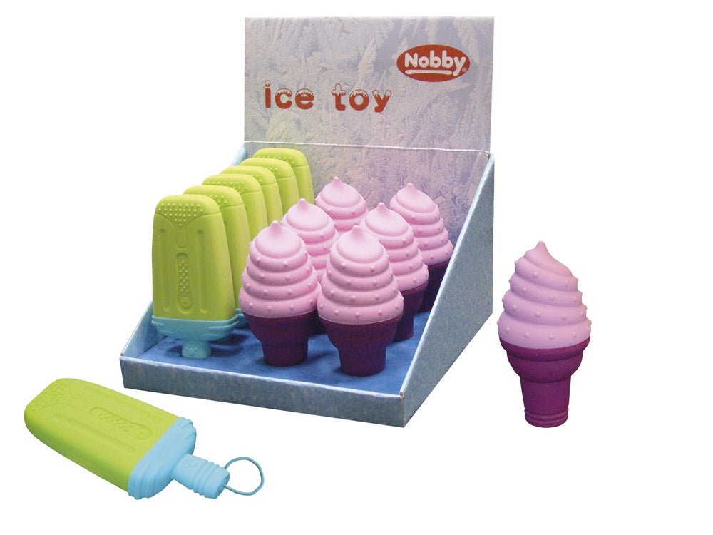 62203 NOBBY Silicone toy "Ice" assorted coloures 12 + 14 cm -  - PetsOffice