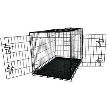62313 NOBBY Transport cage foldable black L x B x H: 93 x 56 x 63 cm