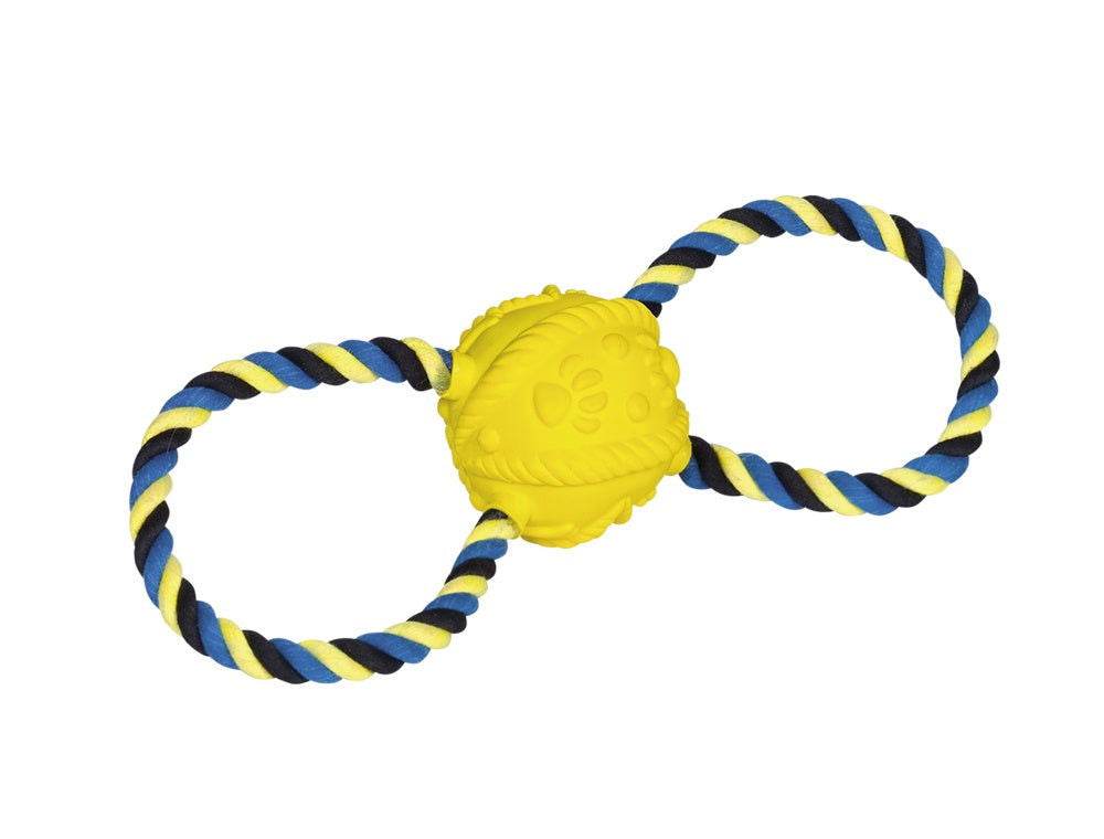 62351 NOBBY Latex ball with rope PU foam filling 31 cm -  - PetsOffice