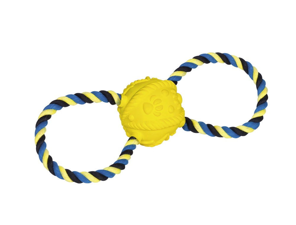 62351 NOBBY Latex ball with rope PU foam filling 31 cm -  - PetsOffice