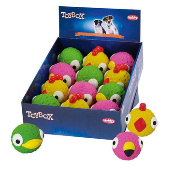 62563 NOBBY Latex "Bird Faces" assorted colours 8,5 + 10cm
