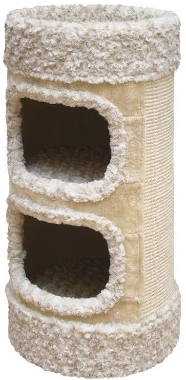 63080-81 NOBBY Cat tree "LITTLE LAZY" curly beige -  - PetsOffice