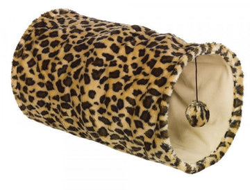 63271-21 NOBBY Plush tunnel leopard -  - PetsOffice