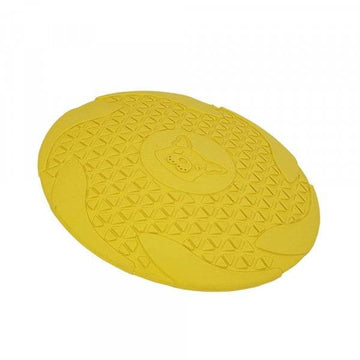 63580 NOBBY Rubber Fly-Disc yellow Ø 18cm