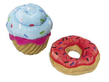 63952 NOBBY Plush "Dessert" with catnip  Display 12 pcs, 8 + 9 cm