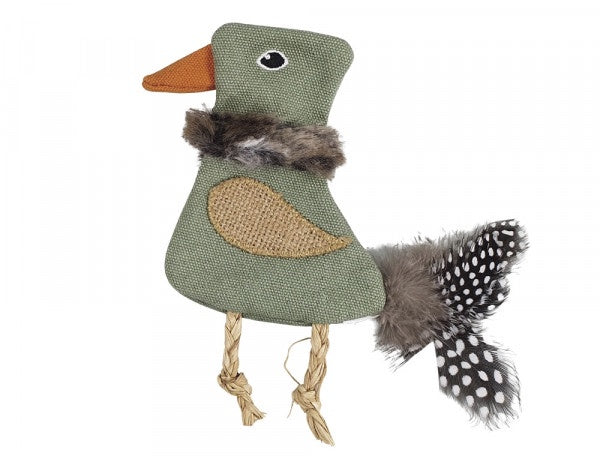 63954 NOBBY Fabric duck with catnip 15cm
