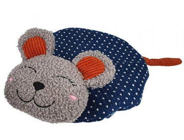 63963 NOBBY Plush mouse cushion with catnip Ø 18cm, 28 cm