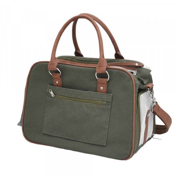 63984 NOBBY Carrier "PERKA" dark green L: 40 x 20 x 28cm