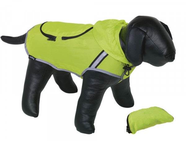 64550 NOBBY Dog coat "RAINY" neon yellow 26cm