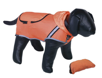 64563 NOBBY Dog coat "RAINY" neon orange 48cm