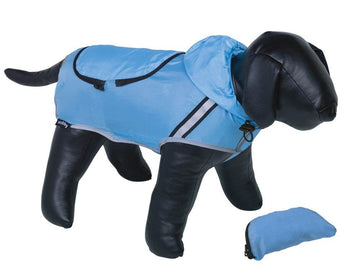 64565 NOBBY Dog coat "RAINY" light blue 29cm