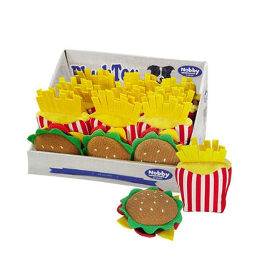 65734 NOBBY Plush food "Classic" assorted  10 cm