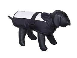 66323 NOBBY Dog coat "CAIBO" white-black 80 cm -  - PetsOffice