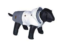 66739 NOBBY Dog coat "DUO" white-grey 20 cm -  - PetsOffice