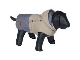 66748 NOBBY Dog coat "DUO" beige-grey 20 cm -  - PetsOffice