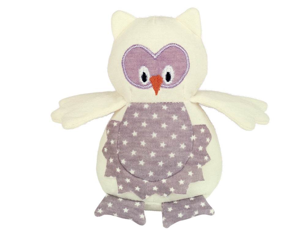 66915 NOBBY Owl with crackle wings creme 13 cm -  - PetsOffice