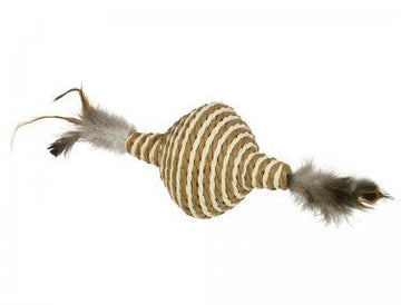 66918 NOBBY Spinner with rattle and feather 11 cm -  - PetsOffice
