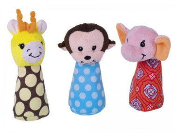 66944 NOBBY plush animal with rattle assorted Set 3 pcs, 15 cm, with Catnip -  - PetsOffice