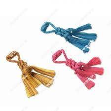 67053 NOBBY Rope Toy, Braided rope with loop assorted yellow, red or blue 34 cm; 200 g -  - PetsOffice